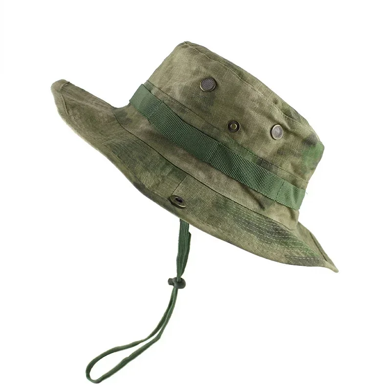 Tactical Outdoors Sniper Camouflage Boonie Hats Nepalese Cap Cycling Mens Hunting Hiking Hats Summer Bucket Fishing Hat
