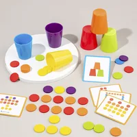 Color Sorting Cup Toy Montessori Color Cognition Early Educational Stacking Toy Parent-Child Interactive Toy 2