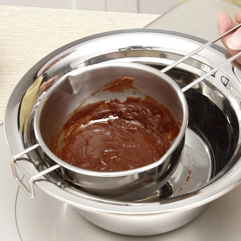 304 Stainless Steel Melting Pot For Household Baking Chocolate Butter Sugar Milk Kitchen Waterproof