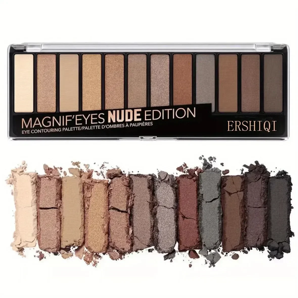 12-Color Pearlescent and Matte Eye Shadow Palette Long-lasting and Luminous Formula Eyeshadow Container eye shadow eye shadow plate