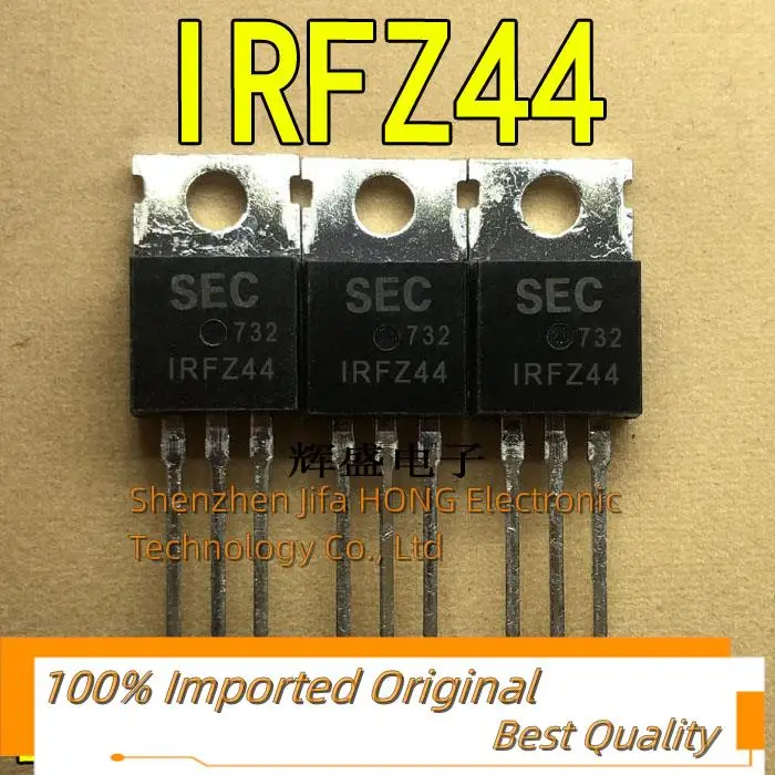 10PCS/Lot IRFZ44 Z44 TO-220 MOSFET 50A 60V N-Channel mosfet transistor