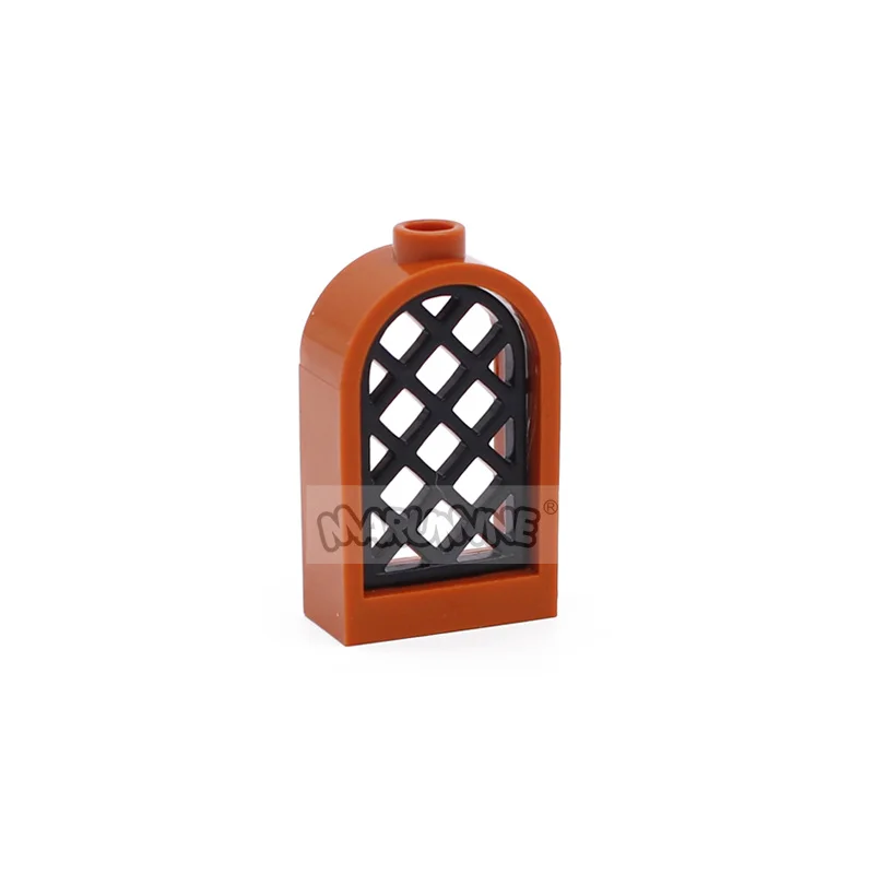 Marumine Building Blocks City Parts 1x2x2 2/3 Window 20PCS Compatible with 30046 30044 MOC House Bricks Street View Accessories 4