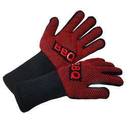 Heat - Resistant Silicone BBQ and Oven Gloves (1 Pair)