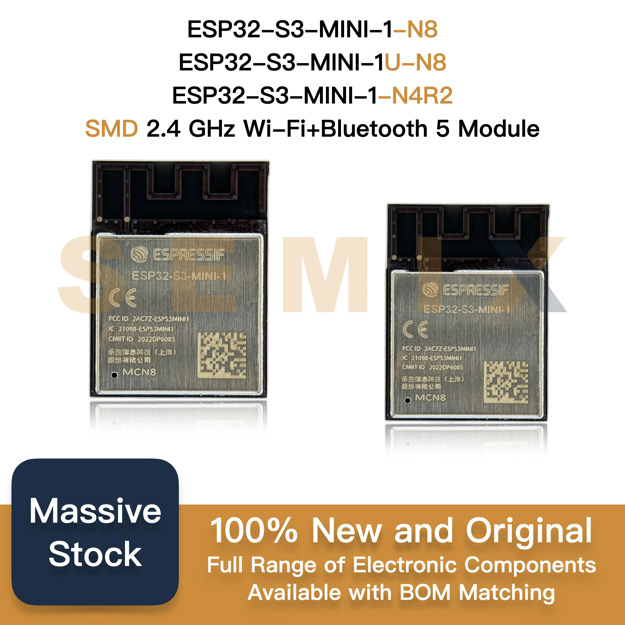 Eng3281 Mini ESP32-S3-MINI-1-N8 ESP32-S3-MINI-1U-N8 ESP32-S3-MINI-1-N4R2 SMD 150Mbps ...