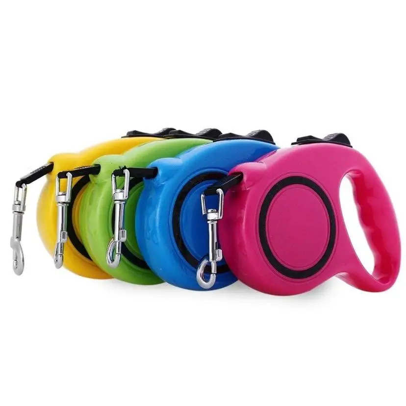 1 Pcs 3 M 5M A Hand Lock Retractable Dog Strap Automatic Expansion Hat Walking Leads For Small Medium Dogs