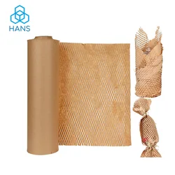 Honeycomb Folding Wrapping Material Brown 30cm Biodegradable Diy Decorative Gift  Improve Packing Efficiency Cushioning Paper