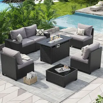 7-Piece Patio Fire Pit Set 1
