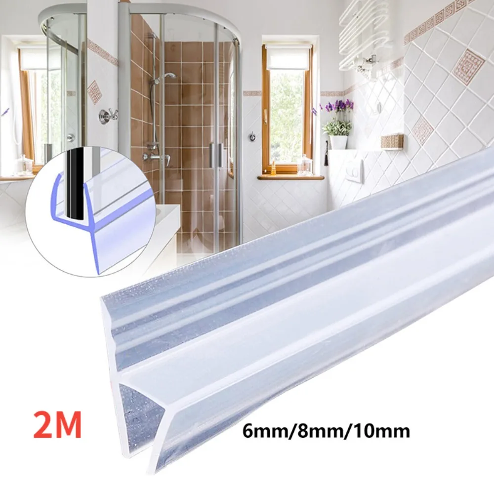 2M Joint Salle de Bain, 20 * 30MM Joint Porte Douche Silicone Blanc, Joint  Bas de Porte de Douche, Barre de Seuil Auto-adhésif pour Uisine, Salle de  Bain, Toilettes : : Bricolage