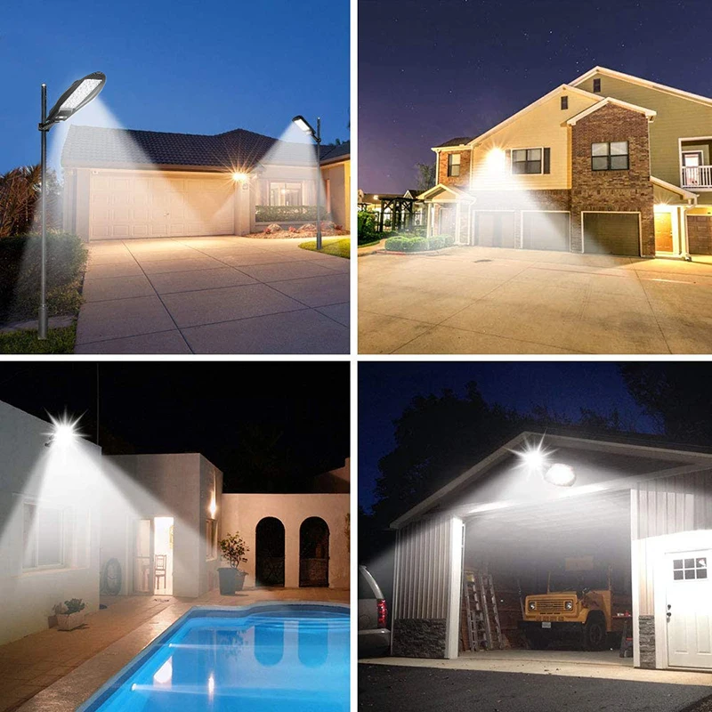Solar Garden Lights LED Street Lamp 10000Watts Solar LED Light Outdoor 15000mAH Solar Refletor 504LED 30000LM Wall Sunlight PIR Motion Sensor Garden Lighting Remote