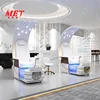 Unique Nail Salon Creative Design Manicure Moon Shaped Pedicure Chair Modern Electric Foot Spa Chair 2