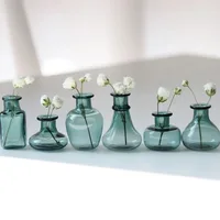 5/10X 1:12 Dollhouse Mini Storage Tank Wishing Glass Bottle Mini Tiny Jar Flower Vases Model Toys Doll House Decor Accessory 1
