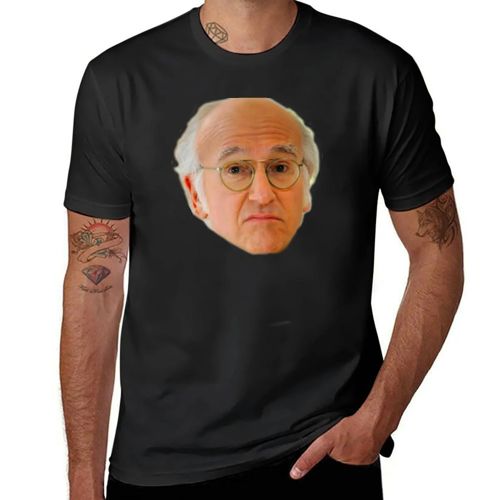 

LARRY DAVID T-Shirt anime clothes customizeds Men's clothing