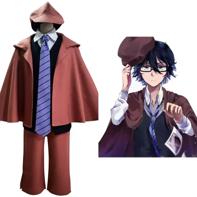 Bungo Stray Dogs Edogawa Rampo Costume Cosplay Abiti Halloween Carnival Suit Superman Costume Adulti Struj Anime