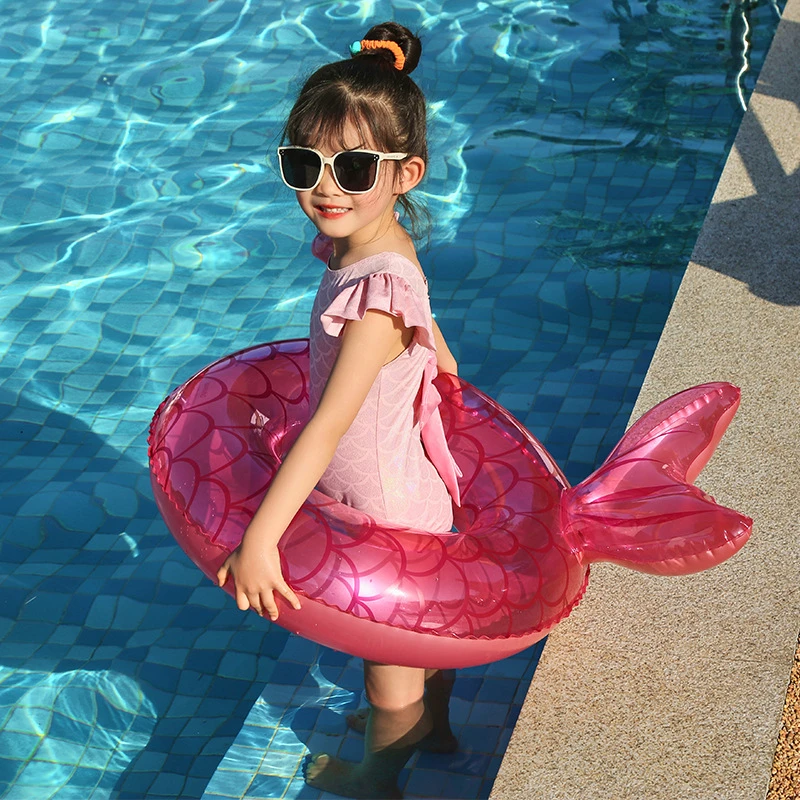 Hot Pool Float Kids Mermaid Swim Ring 