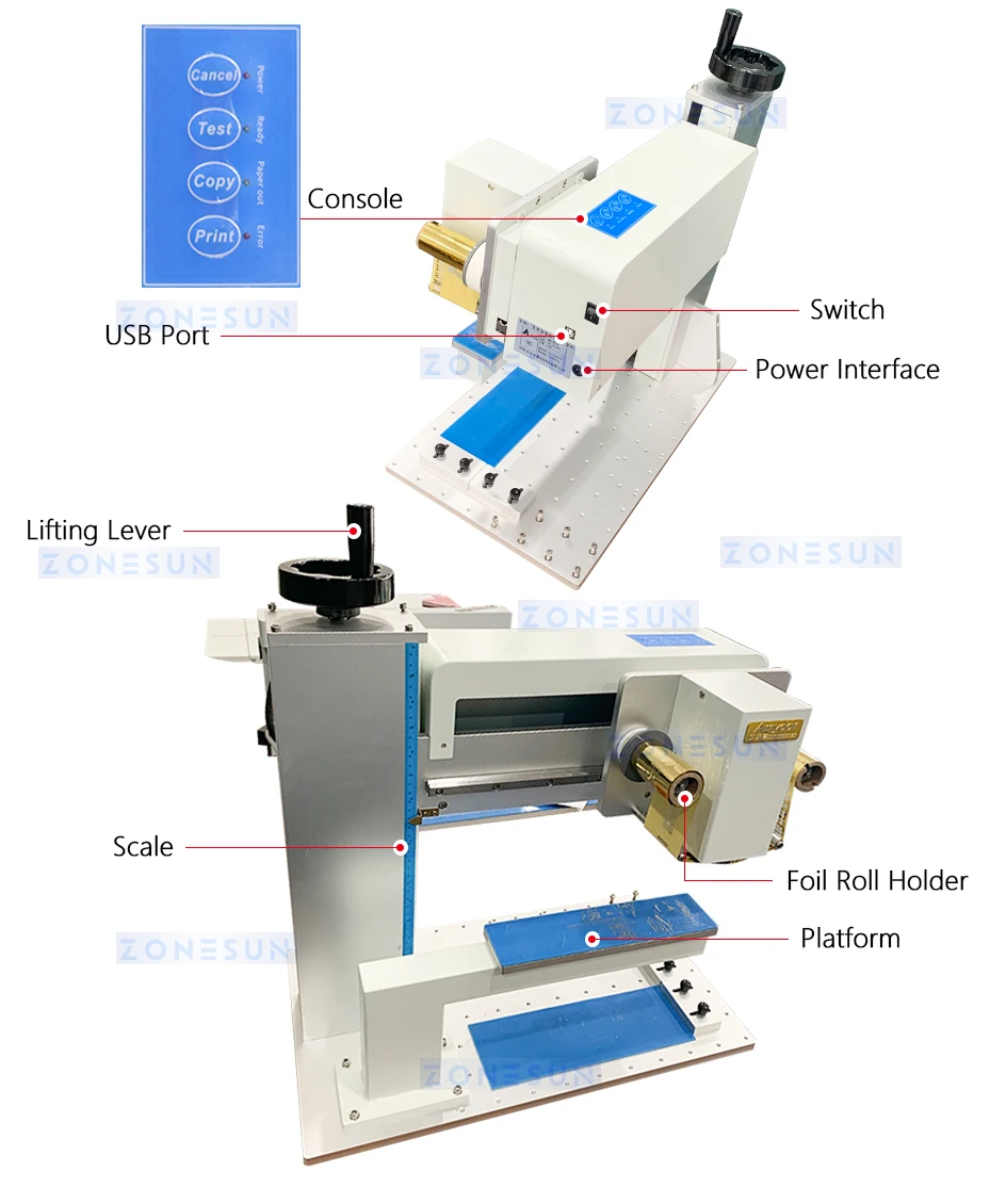 ZONESUN ZS-8025D Digital Stamping Machine