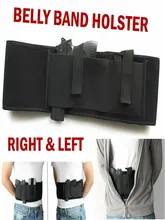  Left/right General Version Belly Band Holster Waist Under Coat Hidden Belt Neoprene Breathable Elastic Belts Hunting Bag Belt 