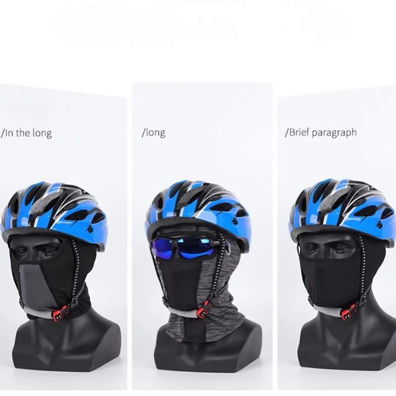Cycling Balaclava Mask Breathable Ice Silk Motorcycle Riding Sports Face Mask Neck Protection Unisex Summer Sunscreen Headwear