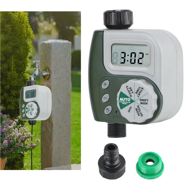 ​Automatic Dial Controller LCD Screen Irrigation Timer Garden Watering Timer Digital Clock Multiple Program Intelligent 1