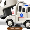 WizKidz Play Ambulance Toy Vehicle Truck With Light & Sound for Kids 3+ Years Old Emergency Rescue Police Fire Helicopter Gifts 3