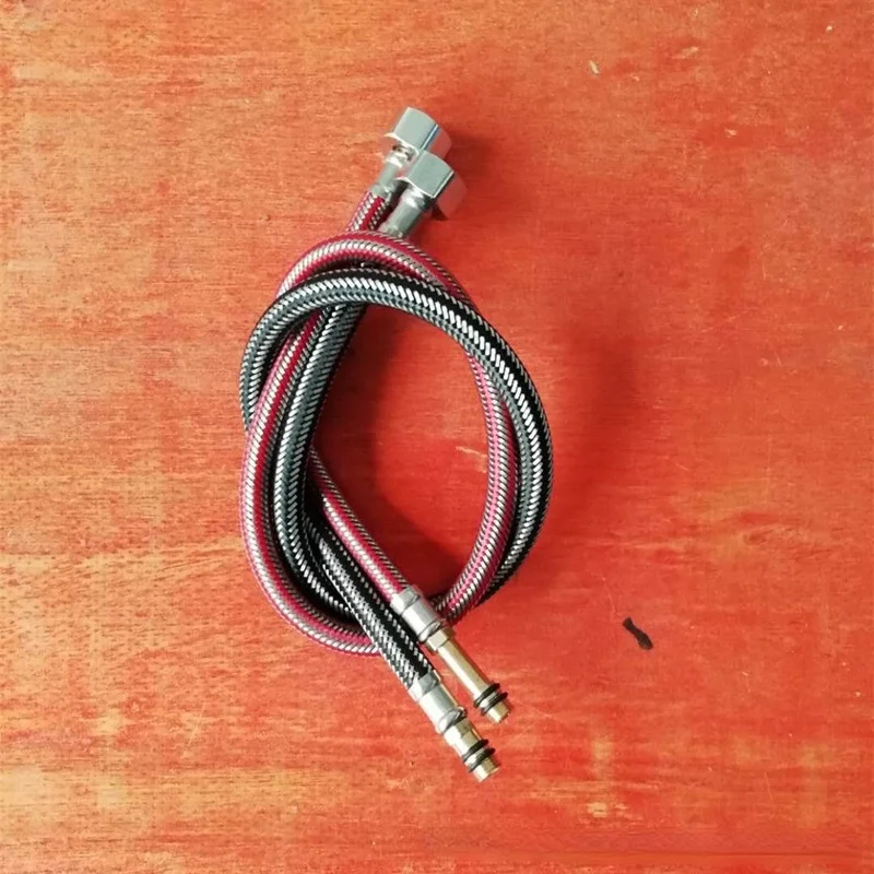 304 Stainless Steel Braided Kitchen Sink Water Inlet Hose Basin Sink