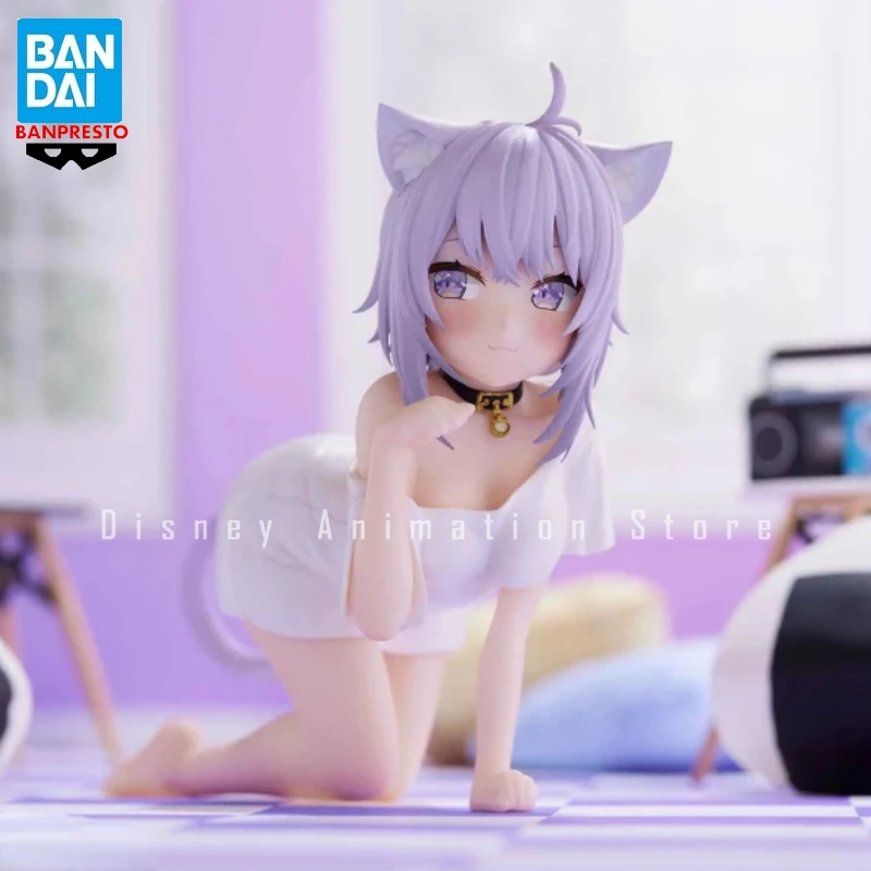 Оригинальная фигурка 55 _ 100% BANDAI BANPRESTO Hololive Relax Time Okayu Nekomata аниме экшн-фигурка из ПВХ полный милый подарок для взрослых