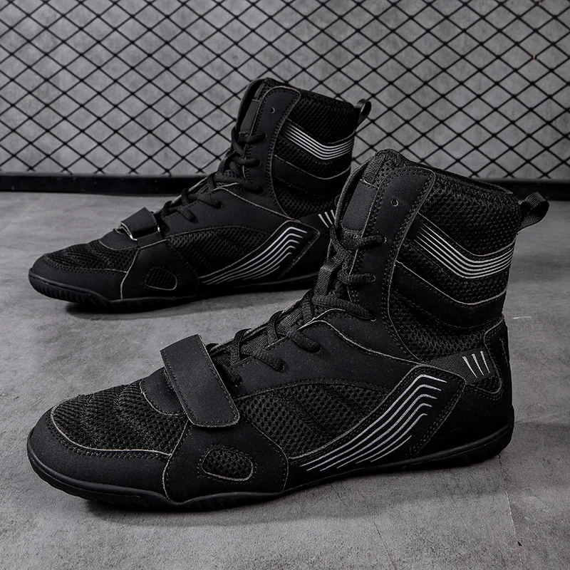 Fashion New Simple Wrestling Shoes Professional Boxing Shoes Men's Women's Training Breathable Multicolor Wearable Sports