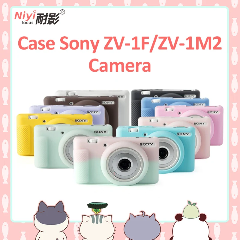 

Soft Silicone Case Camera Bag For Sony ZV1F ZV-1F Vlog Camera Shell Protective Cover Protection Body for Sony ZV-1 Mark II ZV1M2