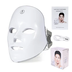Photon LED Face Mask - Wireless Skin Rejuvenation & Anti-Aging Beauty Device (With Retail Box)
