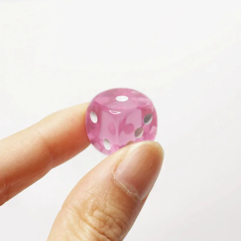 Acrylic Dice Game Dice Dice Set 10 Pieces D6 Point Dice 12mm For Club Party Family Board Games