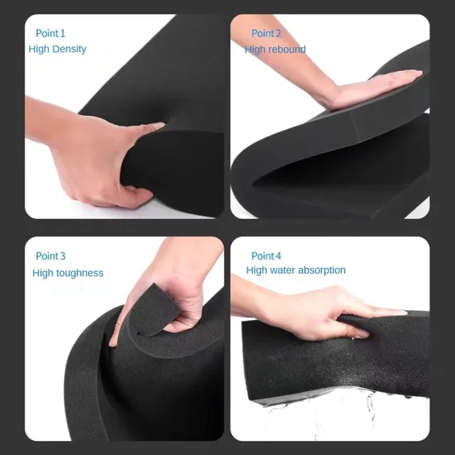 50x30cm High Density Foam Pad Toolbox Shock-Absorbing Sponge Sheet Hard Flight Case Shadow Foams Toolkit Tools Organizer 45x35cm 5