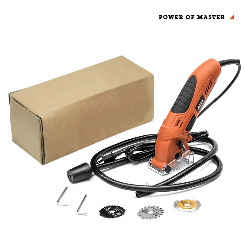 650w 4100rpm Comapct Circular Saw With 3 Saw Blades And Vacuum Adapter