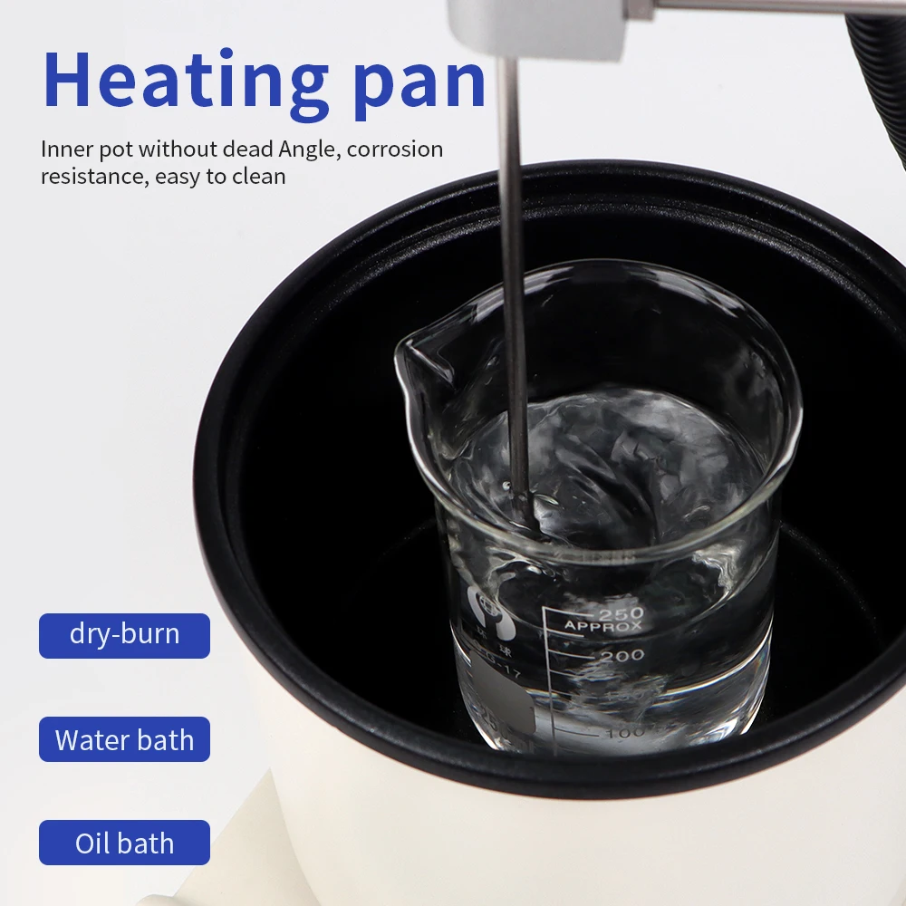 1L Magnetic Stirrer Heating Stirring Pot Laboratory Constant Temperature Digital Display Vortex Mixer Hot Plate EU 220v 1500RPM