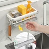 Kitchen Dish Sponge Sink Holder Drain Rack Storage Shelf Bathroom Organizer Shelves Hanging Rack Organizer Accessories 4