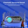 Portable Wireless Bluetooth Speaker Mini Smart Clock Alarm Clock Small Sound Box High Quality Bass Sound Large Volume LED Clock 6