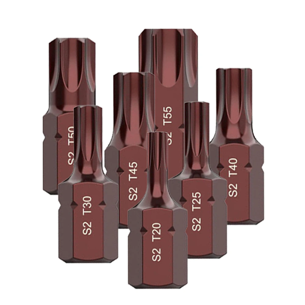 

30mm Electric Screwdriver Bits 10mm Handle Torx Bit Socket Electric Wrench Socket Hex Shank Screwdrive T20/25/30/40/45/50/55