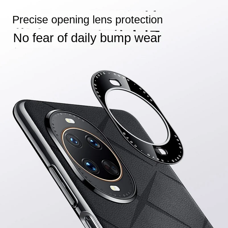 Luxury Plain Leather Case with Camera Lens Protection - Hard Slim Good Texture Cover
