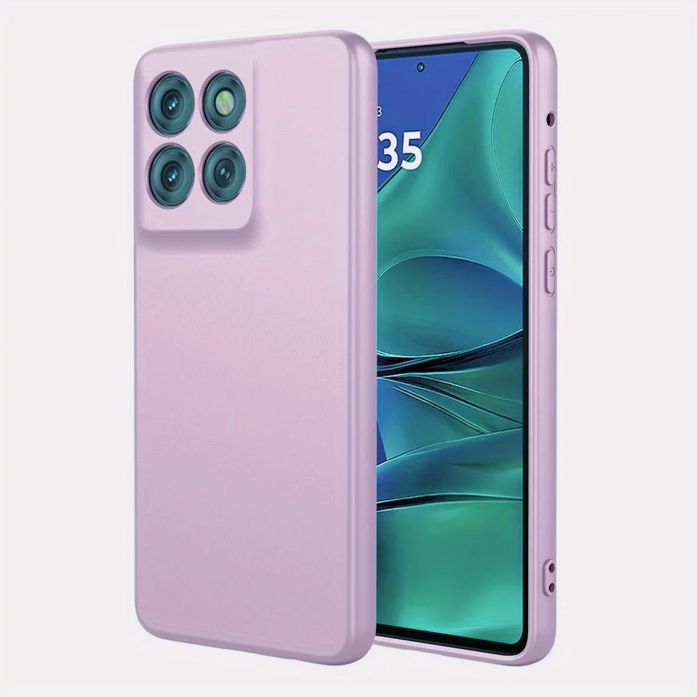 Noble Fashion Shockproof Liquid Silicone Phone Case - Solid Color Protective Cover