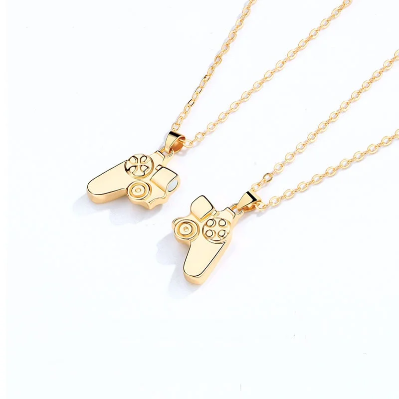 Collane A Coppia A Forma Di Controller Da Gioco - Ciondoli Magnetici Per Coppie Di Gamer