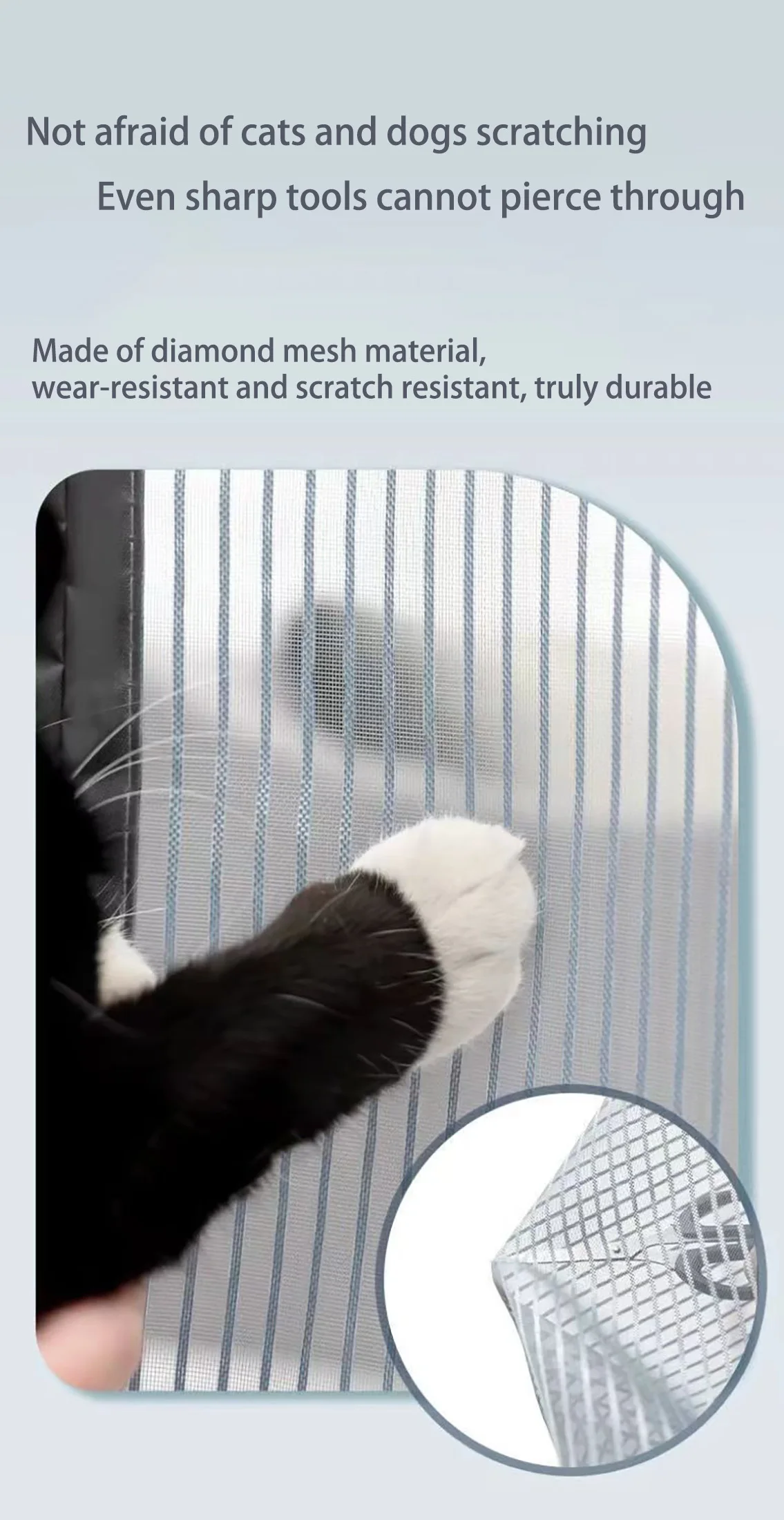 Diamond Mesh Mosquito Proof Door Curtain Whole Magnetic Suction For Household Use magnetic door curtain