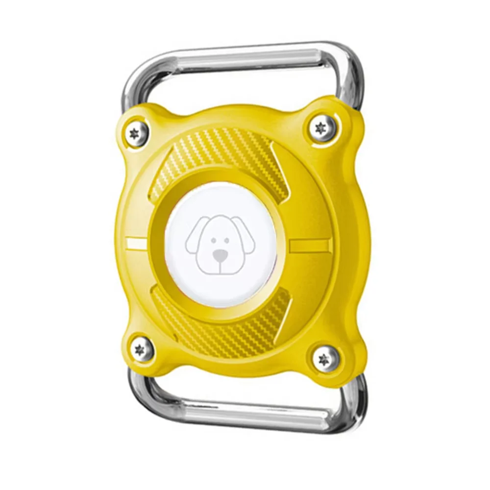 Waterproof Airtag Case for Dog Collars with Removable Metal Loop