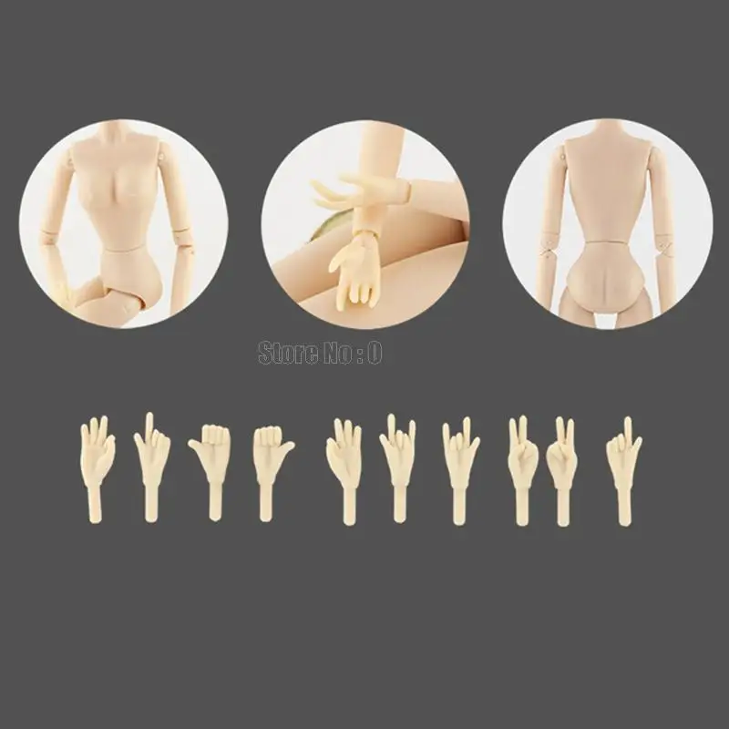 Ball Joints Naked Body For 30cm Doll 28 Joints Moveable Female Body Girl Toys
