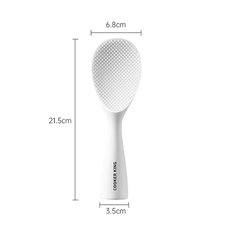 Food Grade Standing Rice Spatula Simplicity Household Non-stick Rice Spatula Kitchen High Temperature Resistance Silicone Spoon