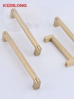 KEDLO ทองเหลืองยุโรปโมเดิร์นตาข่าย Knurling Handle ตู้ครัวดึงมือจับลิ้นชักทองแดง Handle 1
