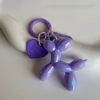 Jelly Cute Jelly Balloon Dog Keychain Pendant Cartoon Dog Chain Keychain - Lovely accessory jewelry gift for unisex keys 3