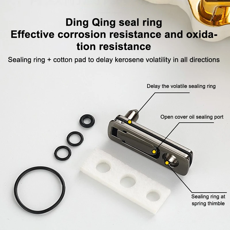 Base en coton pour briquet à fermeture éclair, tampon d'économie d'huile de carburant, joint d'étanchéité adapté au briquet Zippo, doublure intérieure régulière, réservoir Anti-fuite Acc