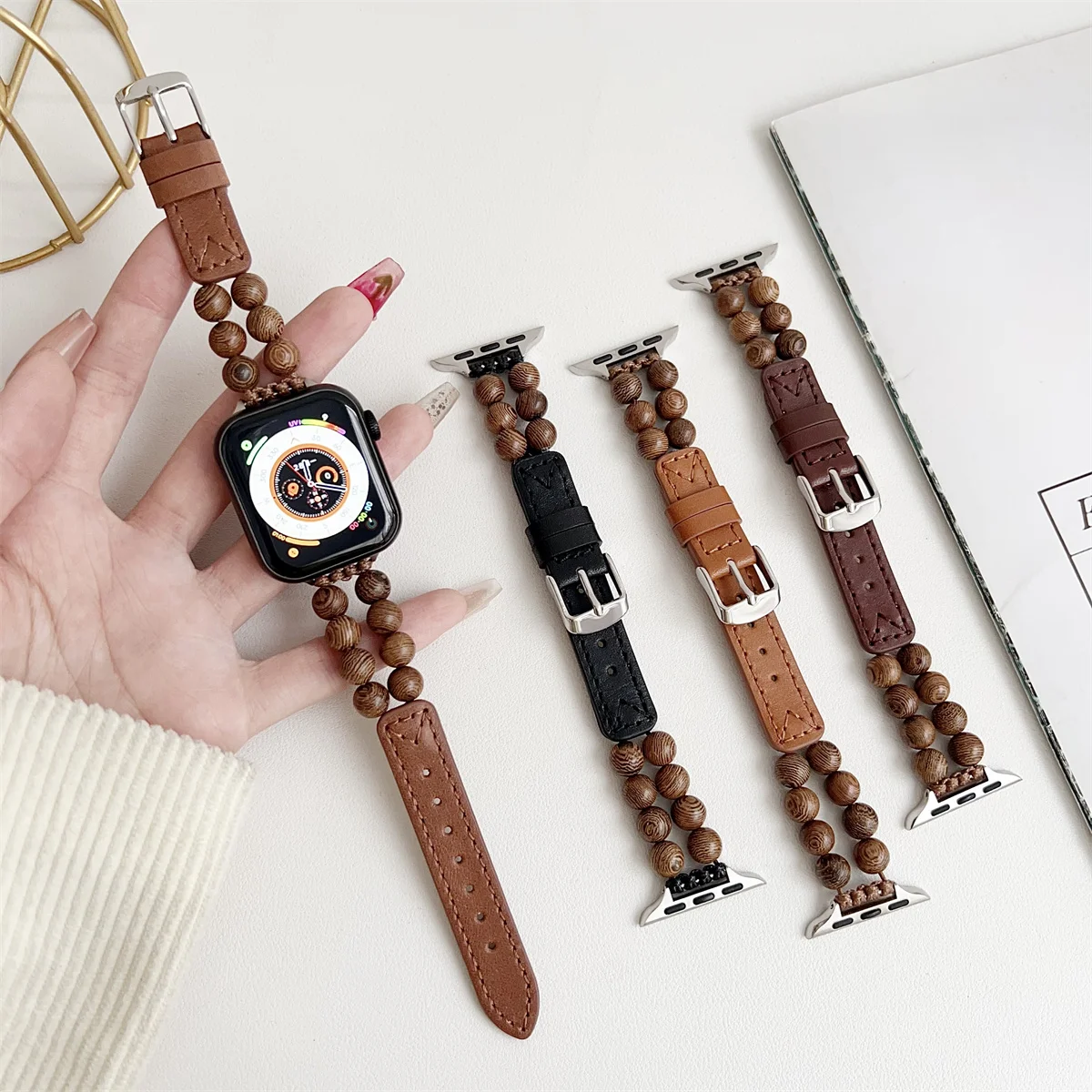 Smartwatch Band For Apple Watch Leather Strap Elegant Design_voghion.com