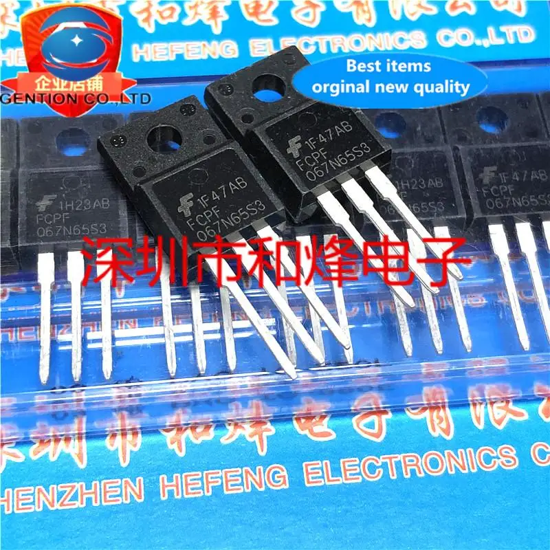 

10 шт. 100% оригинальный новый FCPF067N65S3 TO-220F 650V 44A