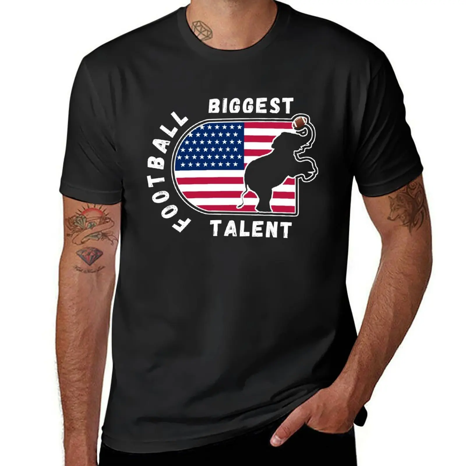 

Biggest Football Talent / Elephant / Sports / USA T-shirt boys animal print anime plus sizes Men's t shirts