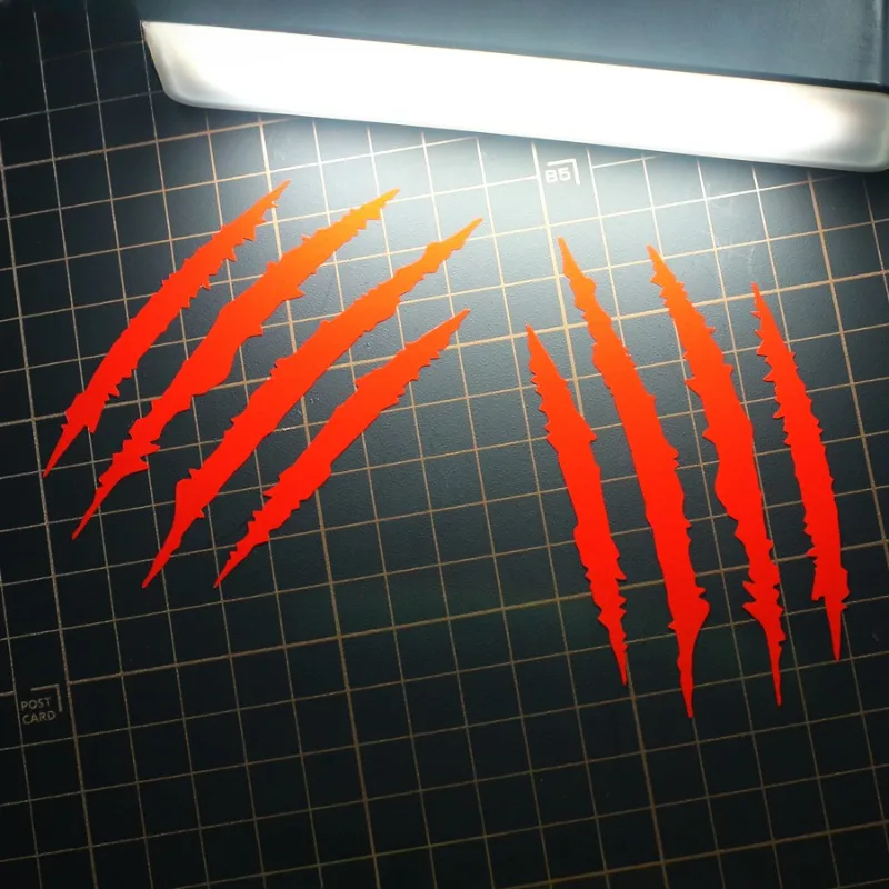 2PCS Motorcycle Stickers Monster Claw Scratch DIY Helmet Body Decoration for KTM Enduro Yamaha Tenere 700 BMW R1200GS R1250GS