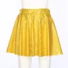 Womens Dancing Skirt Jazz Hip Hop Dancewear Shiny Plaid Sequins Ruffled Skirts for Cheerleading Dance Performance Carnival 3
